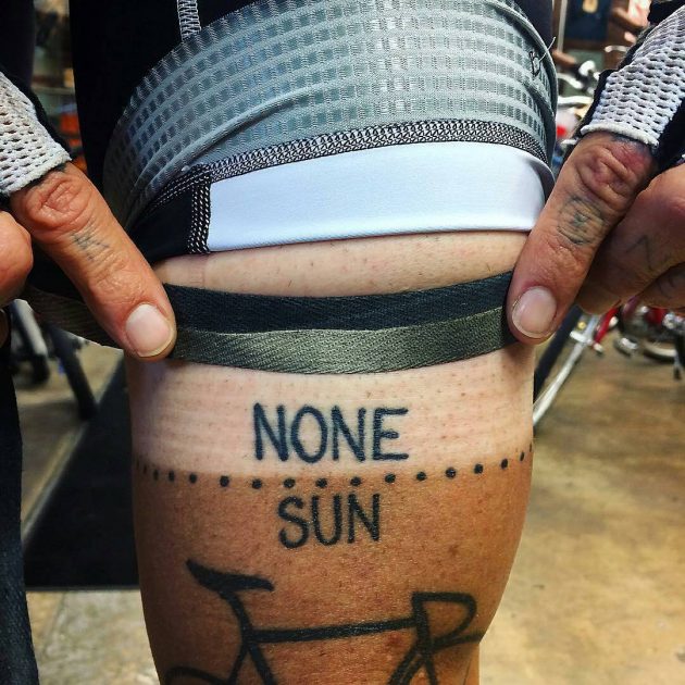 cycling tan line